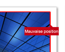 Fond perdu et avertissement