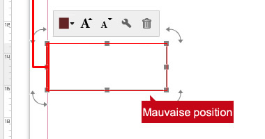 Fond perdu et avertissement