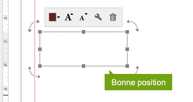 Fond perdu et avertissement