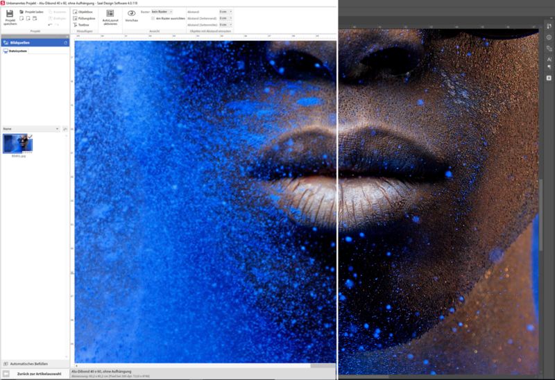 S'assurer d'une bonne résolution d'image sur le logiciel Saal Design