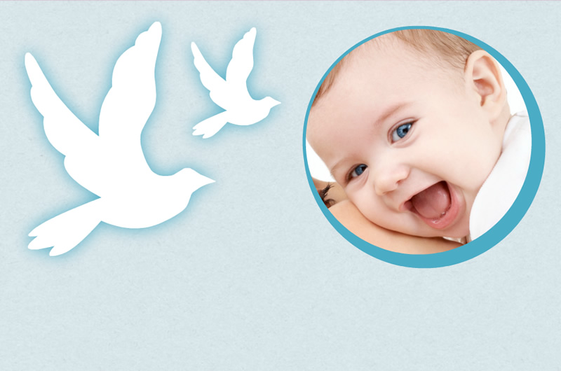 Creez Des Cartes De Bapteme Avec Des Photos De Votre Bebe